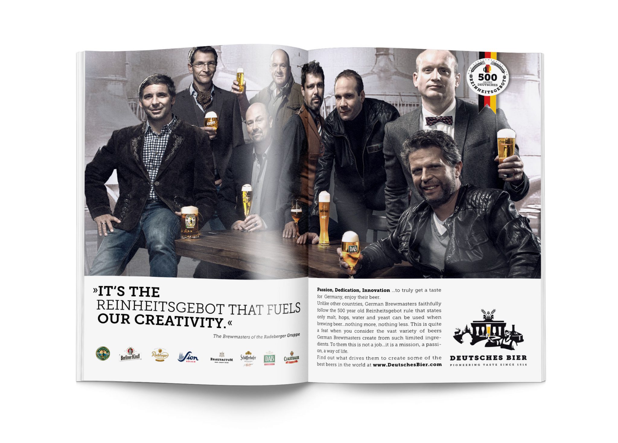 Deutsches Bier Magazine advert Brewmasters