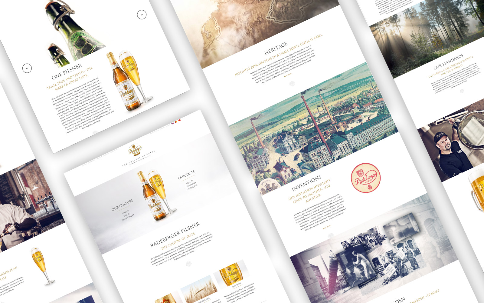 Radeberger Pilsner Website Overview